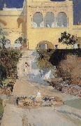 Joaquin Sorolla The Royal Palace in the afternoon Sweden oil painting artist